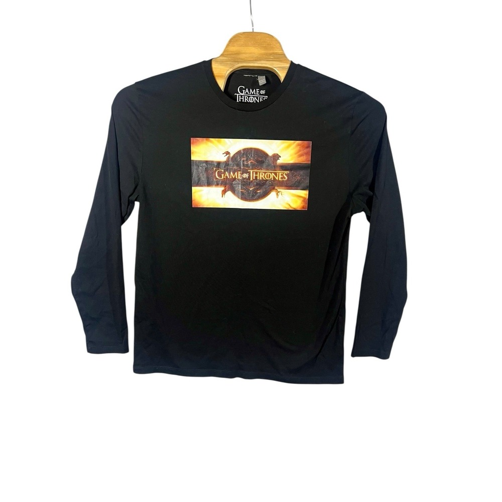 HBO Game Of Thrones GOT Long Sleeve T Shirt Mens Large Sci Fi Fantasy‎ Dragons
